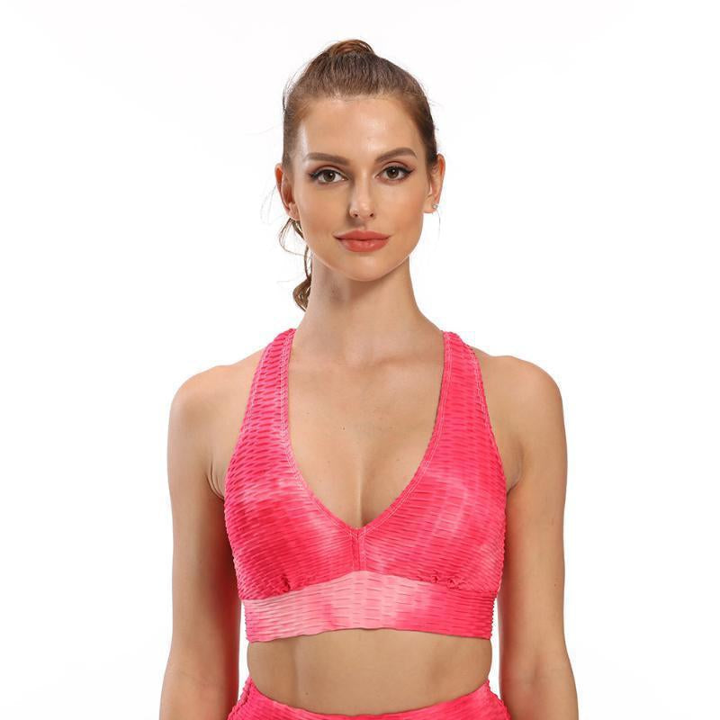 Exercise Yoga Clothes 3D Tie-Dye Shorts Vest