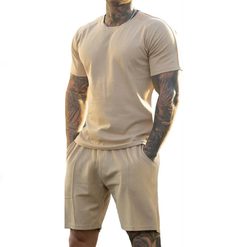 Men Fashion Workout Shirt & Short Set